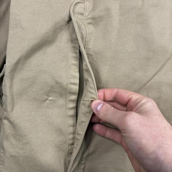 Beretta Canvas Field Jacket Men’s XL EU 48 Beige Wool Lined Barn Coat Italy - Picture 6 of 12